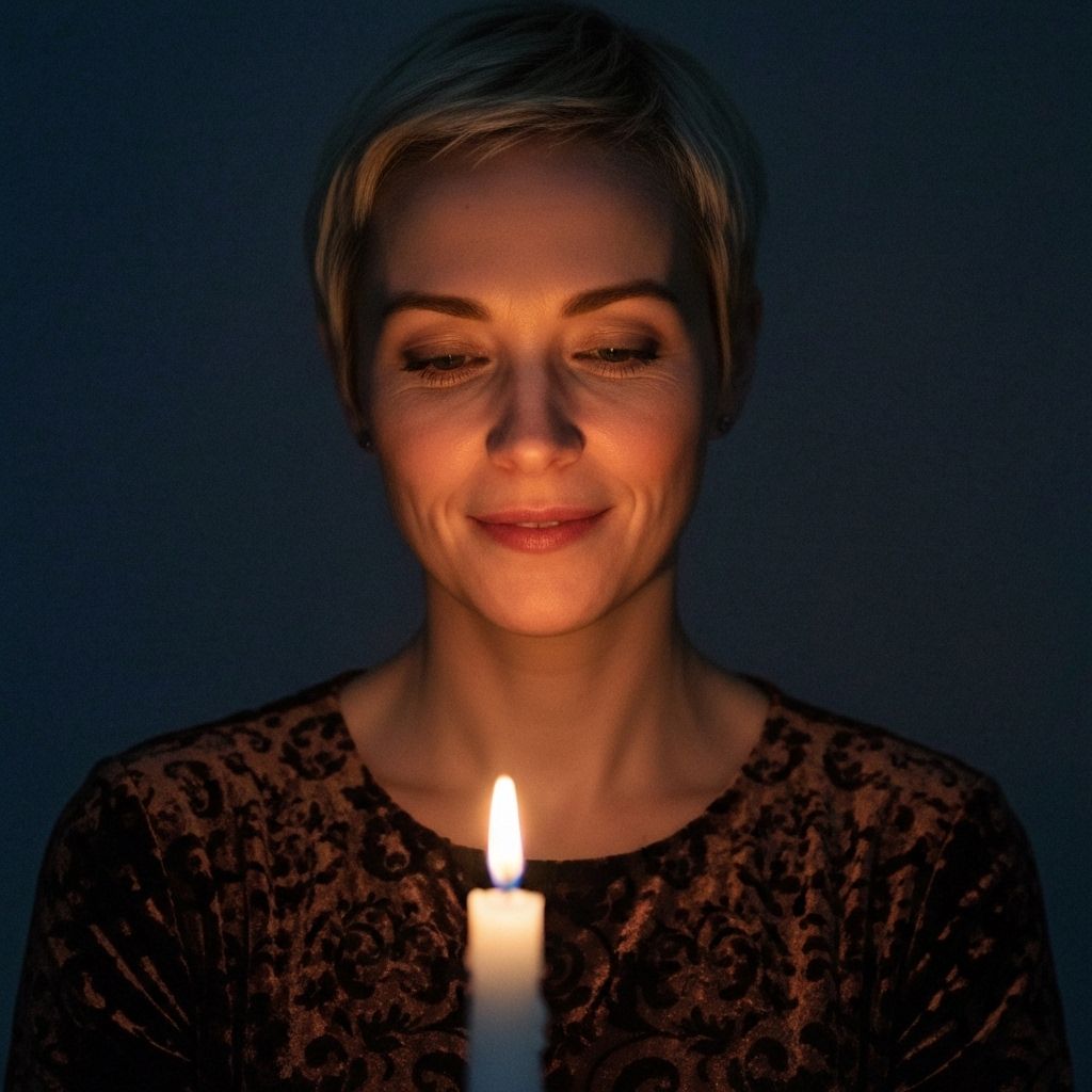 Portrait with candles